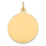 14k LAS VEGAS NEVADA with Dice Engravable 19mm Disc Charm - Image 3