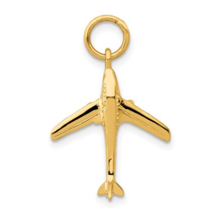 14k 3-D Jet Charm