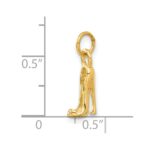 14K  3-D High Heel Stiletto Shoe Charm - Image 4