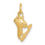 14K  3-D Ice Skate Charm