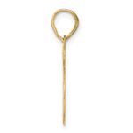 14k Polished Etched Number 45 Pendant - Image 2