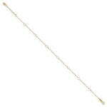 14k Two-tone Circles 7-Station Plus Extender - Total Anklet - Image 2