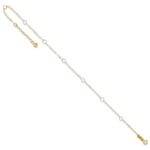 14k Two-tone Circles 7-Station Plus Extender - Total Anklet - Image 5