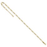 14k Fancy Figaro Link Plus Extender - Total Anklet - Image 7