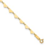 14K Hearts and Oval Links Plus Extender - Total Anklet