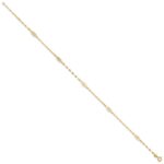 14K Fancy Filigree Link 5-Station Plus Extender - Total Anklet - Image 2