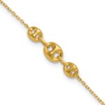 14K Fancy Mariner Link Plus Extender - Total Anklet