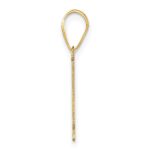 14k Polished Number 1 Pendant - Image 2