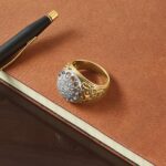 IBGoodman 10k Two-tone Men's Polished Filigree 1 Carat AA Quality Diamond Round Cluster Ring Mounting - Image 7