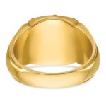IBGoodman 14k Men's Polished and Textured with Multi-color Enamel Knights Templar Masonic Ring - Image 5