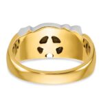 IBGoodman 14k Two-tone Men's Polished Masonic Shriner's Ring Mounting - Image 5