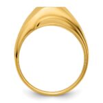 IBGoodman 14k Men's Polished and Grooved Blue Lodge Master Masonic Ring Mounting - Image 2