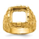 14k IBGoodman Men's Onyx Nugget Ring Mounting