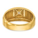 14k Two-tone IBGoodman Men's Polished and Satin Diamond Ring Mounting - Image 7
