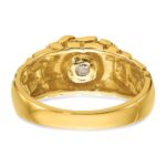 14k IBGoodman Men's 1/6 carat Diamond Nugget Complete Ring - Image 7