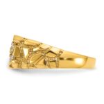 14k IBGoodman Men's Cluster Diamond Nugget Ring Mounting - Image 5