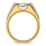 IBGoodman 14k Two-Tone Polished and Satin Men's Ring Mounting - Image 2