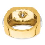 IBGoodman 14k Two-tone Polished and Satin Men's Ring Mounting - Image 5