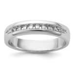 IBGoodman 14k White Gold Polished Nine Stone Men's Ring Mounting