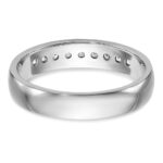 IBGoodman 14k White Gold 1/4 carat Lab Grown Diamond VS/SI+ G+ Nine Stone Complete Polished Men's Ring - Image 5