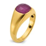 14k IBGoodman Men's Ruby Doublet Stone Complete Ring - Image 8