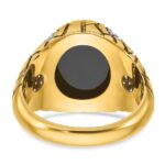 14k IBGoodman Men's Onyx and Diamond Nugget Ring Mounting - Image 7