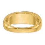 IBGoodman 14k Men's Polished and Satin 3-Stone Ring Mounting - Image 5