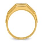 IBGoodman 14k with White Rhodium Men's Polished and Satin 5-Stone 1 Carat AA Quality Diamond Ring - Image 2