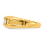 14k IBGoodman Men's 1/3 carat Diamond Complete Ring - Image 5