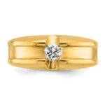 14k IBGoodman Men's 1/3 carat Diamond Complete Ring - Image 6