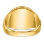 IBGoodman 10k Men's Polished and Textured with Blue Enamel and Lab Created Ruby Blue Lodge Master Masonic Ring - Image 7