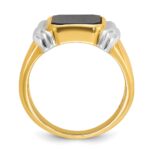 14k Two-tone IBGoodman Men's Onyx Ring Mounting - Image 2