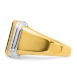 14k Two-tone IBGoodman Men's Onyx Ring Mounting - Image 5