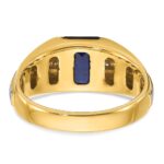 14k Two-tone IBGoodman Men's Gemstone and Diamond Ring Mounting - Image 7