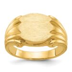 14k IBGoodman 12x10mm Men's Signet Ring