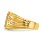 14k IBGoodman 10x10mm Men's Square Signet Ring - Image 5