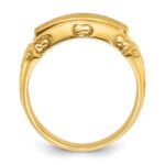 14k IBGoodman 15x7mm Men's Signet Ring - Image 2