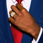 IBGoodman 10k Two-tone Men's Polished Satin and Textured Ring Mounting - Image 4