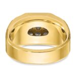 14k IBGoodman Men's Polished and Satin Cluster Ring Mounting - Image 7