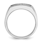 IBGoodman 10k Men's Polished and Satin Onyx and 1/6 Carat A Quality Diamond Ring - Image 2