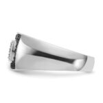 IBGoodman 14k White Gold Men's Polished Rectangular Cluster Ring Mounting - Image 5