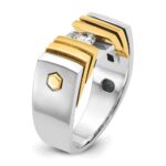 14k Two-tone IBGoodman Men's Diamond Ring Mounting - Image 8