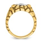 14k Two-tone IBGoodman Men's 1 carat Diamond Nugget Complete Ring - Image 3