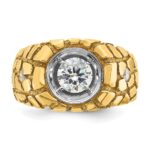 14k Two-tone IBGoodman Men's 1 carat Diamond Nugget Complete Ring - Image 6