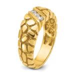 14k IBGoodman Men's 1/4 carat Diamond Nugget Complete Ring - Image 8