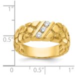 14k IBGoodman Men's Diamond Nugget Ring Mounting - Image 3