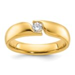 14k IBGoodman Men's 1/4 carat Diamond Complete Ring