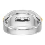14k Two-tone IBGoodman Men's Diamond Ring Mounting - Image 7