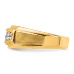 IBGoodman 14k Polished and Satin Five Stone Men's Ring Mounting - Image 4
