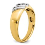 IBGoodman 14k Two-tone Polished Men's Ring Mounting - Image 8